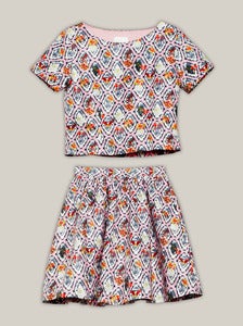 Image of Great Escape  Set of shirt and skirt (pink)