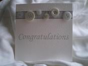 Image of Handmade 'Congratulations' Card