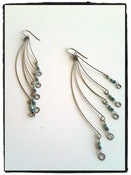 Image of Pendulum 5 Resistor Earrings - Blue