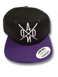 Image of Black & Purple AONO Embroidered Snapback