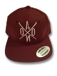 Image of Burgundy AONO Emboidered Snapback