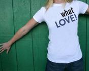 Image of whatLOVE! womens basic tshirt