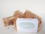 Image of Rose Geranium, Lavender and May Chang handmade soap