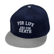Image of FOR LIFE NAVY SNAPBACK