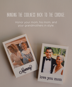 Image of Family Corsage Polaroid Pin and Pin Sets