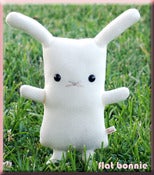 Image of Flat Bonnie the Bunny Plush - Original White (Classic 12") Handmade