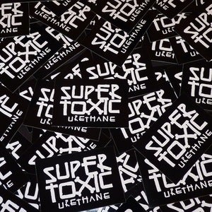 Image of Toxic logo Sticker (B&W)