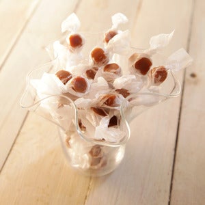 Image of Unique Handblown Glass filled with Kisses