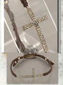 Image of DOUBLE ROW BLING CROSS