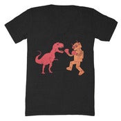 Image of Dinosaur Vs Robot V-neck