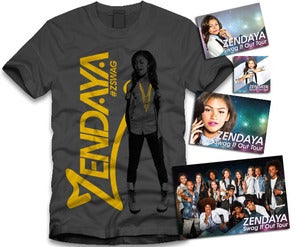Image of Zendaya Gold Sticker Package Grey