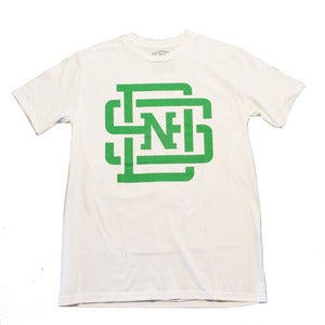 Image of Lockup T-Shirt (White/Kelly Green)