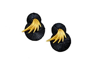 Image of Black Bordeaux Studs