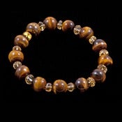 Image of Tiger Eye and Citrine Bracelet - Reiki Enhanced