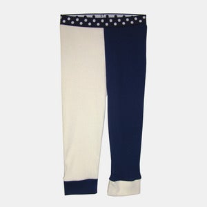 Image of Organic Cotton Jester Leggings - Navy+Owl