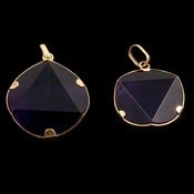 Image of Amethyst Star of David Pendant w/ 14k Gold Bale