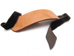 Image of Leather and Chocolate Ribbon Cuff Bracelet