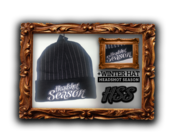 Image of *NEW* Headshot Season Winter Hat [Black & Grey Stripes]
