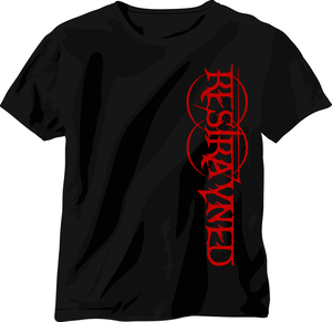 Image of Restrayned Going Down Logo T-Shirt (Black/Red)