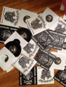 Image of Skull and Bullets/Whipstriker Split 7"