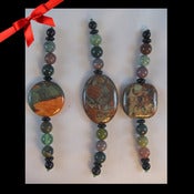 Image of Agate, Jasper & Onyx Meditation Talisman -- Reiki Charged