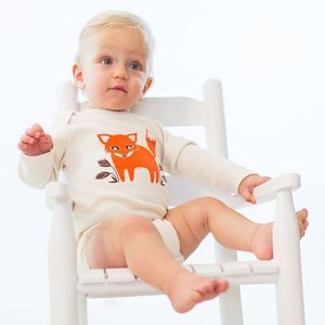 Image of Foxy Fox Long Sleeve Organic Onesie/Tee 