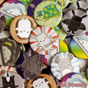 Image of Flat Bonnie & Friends Buttons (1.25")