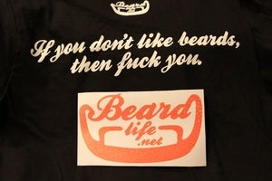 Image of Beard Life Sticker - Orange Sparkle - Ginger Beard