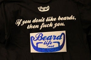 Image of Beard Life Sticker - Blue Sparkle