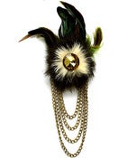 Image of Beautiful Feather Hair Clip