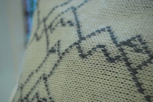 Image of Mountain Range Scarf - Aran White