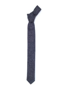 Image of heathered gray wool tie
