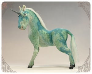 Image of SOLD! ~ Tiffany Blue Unicorn by the Filigree