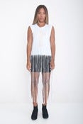 Image of White Shredded Cross Tank
