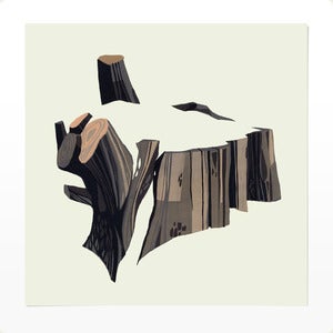 Image of Snowy Stump 1