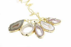 Image of NEW IN! CRYSTAL AVALANCHE Geode Single Slice Pendant
