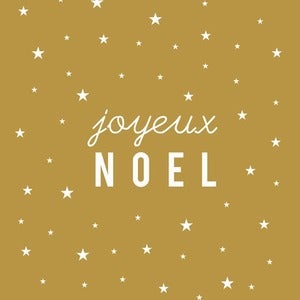 Image of Carte Postale "Joyeux Noël" VIEIL OR