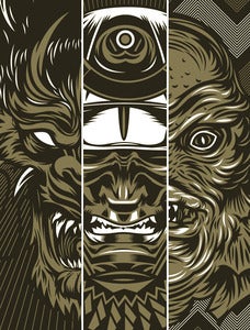 Image of The Gaslight Anthem - Set Number 1 - Samurai, Dragon, Creature