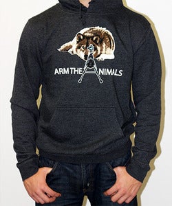 Image of Guys | M-16 Wolf | Hoodie | Charcoal Heather Gray
