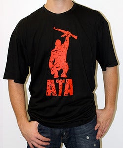 Image of Guys | ATA Gorilla Grunge Logo | Jersey Tee | Black
