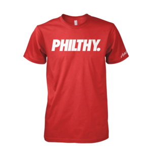 Image of PHILTHY. Tee (Red/White)