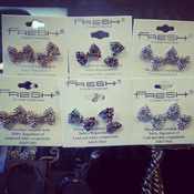Image of Bow Studded Earrings