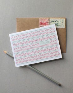 Image of pattern note cards