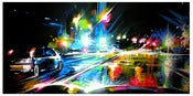 Image of 'Night City' - Original painting on canvas