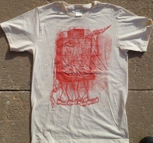 Image of Moog Monster Red on Natural Tee