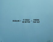Image of Deadline Print (limited edition)