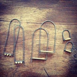 Image of Stone & Honey "Geometrics' earrings