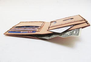 Image of Thin Leather Bifold Wallet for Men- Made in USA