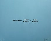Image of Credit Card Print (limited edition)