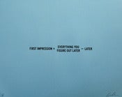 Image of First Impression Print (limited edition)